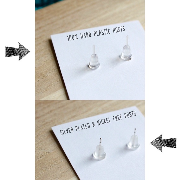 Black White Alien UFO X-Files Space Ship Earrings - Picture 2 of 8